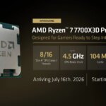 平民版游戏神U来了！AMD 7700X3D性能测试发布
