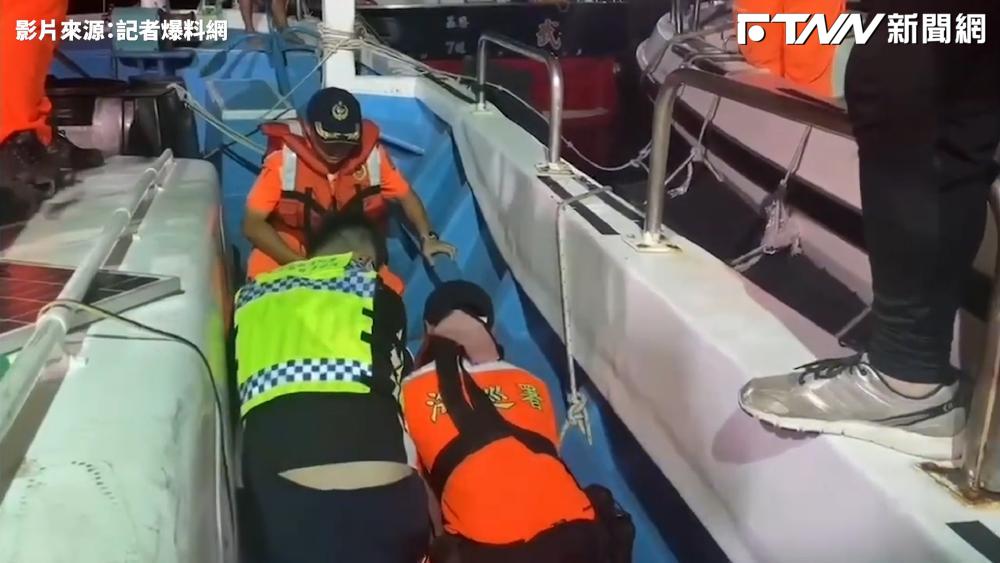 影/漁民跌落漁船頭部重創 海巡消防聯手搶救撿回一命
