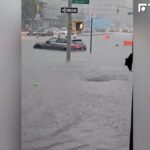 影／紐約降下破紀錄大雨　街道全部成河